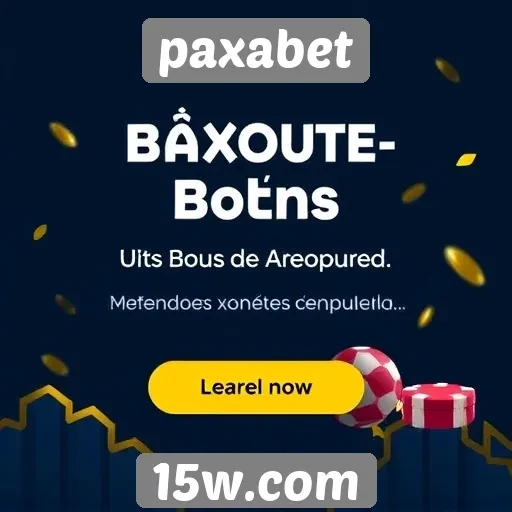 Pacotes de bônus disponíveis no site paxabet